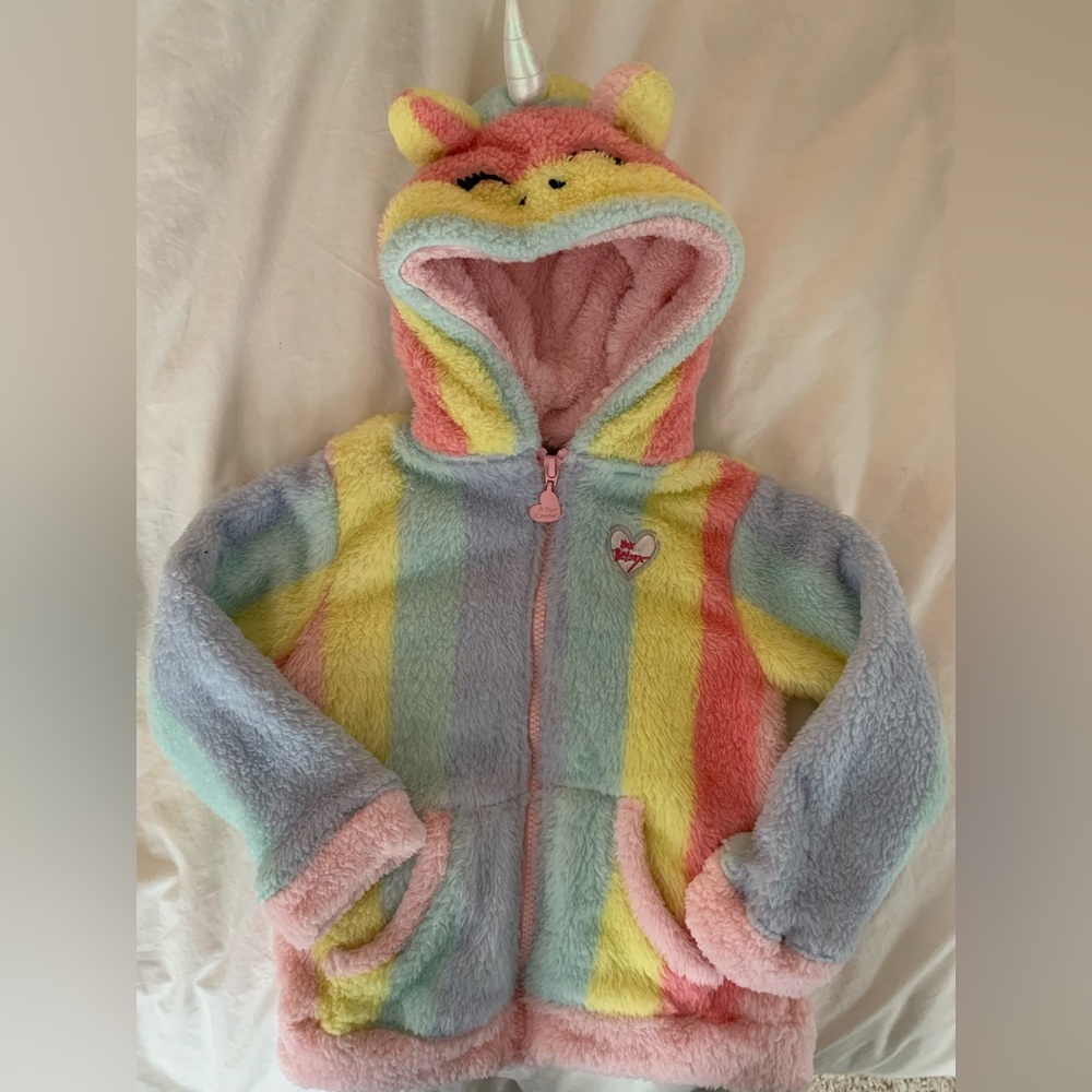 Betsy Johnson Size 4T Rainbow Fleece